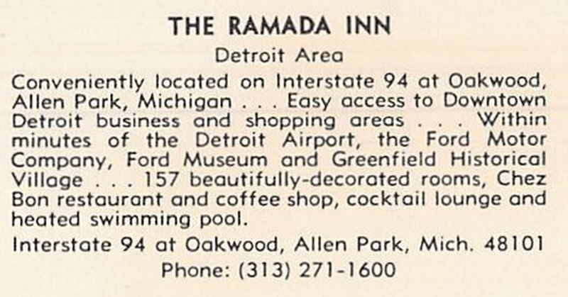 Ramada Inn (Best Western Greenfield Inn) - Vintage Postcard (newer photo)